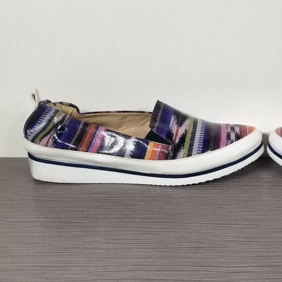 Ron White Nellaya Slip-On Sneaker Multicolor Printed Leather Womens Size 7.5 /38 - Picture 7 of 12